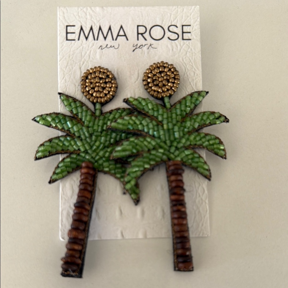 Emma Rose Palm Tree Earrings